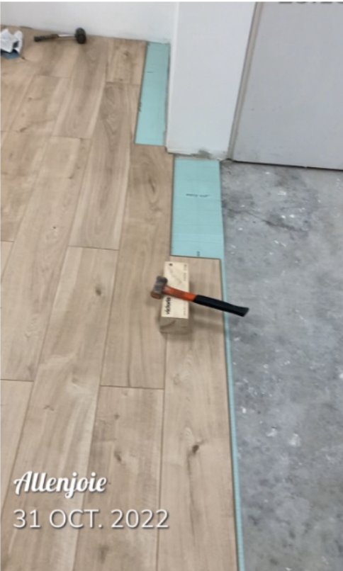 Pose de carrelage grand format